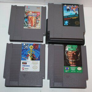 Nintendo Tecmo Bowl/Spy VS Spy/Pro Wrestling/California Games Video Games LOT #2